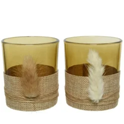 Kaemingk Candele E Accessori*Porta candela in vetro 8 cm. Pezzo Singolo