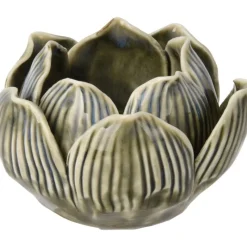 Koopman Complementi D'Arredo|Candele E Accessori*Porta Tea Light Fiore di Loto 8x5 Cm. Pezzo Singolo