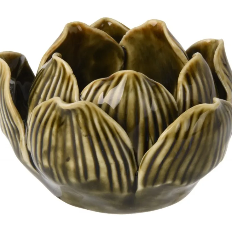 Koopman Complementi D'Arredo|Candele E Accessori*Porta Tea Light Fiore di Loto 8x5 Cm. Pezzo Singolo