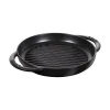Staub Bistecchiere Griglie E Gratelle*Pure Grill 26 cm Nero in Ghisa