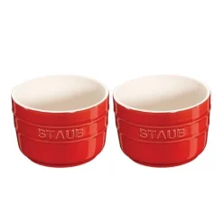Staub Mini Cocotte E Ramekin*Ramekins 8 cm Rossa in Ceramica
