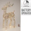 Koopman Luci Di Natale|Luci Di Natale*Renna Luminosa con Led Champagne 60 Cm