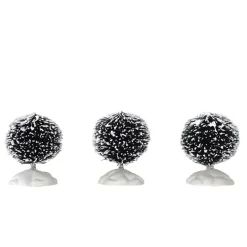 Lemax Alberi|Lemax Best Buy*Round Bristle Tree Set of 3 Mini Cod. 14006