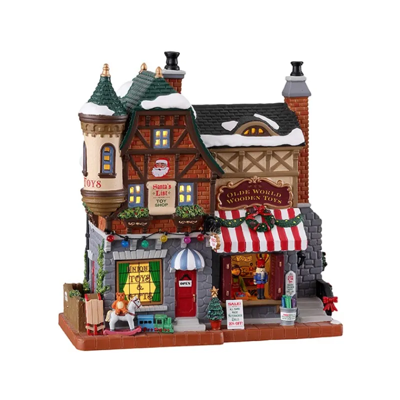 Lemax Edifici Illuminati*Santa's List Toy Shop con Alimentatore Cod. 15798