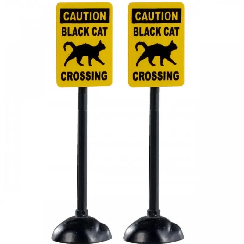 Lemax Accessori|Accessori*Scary Road Signs Set Of 2 Cod. 04712