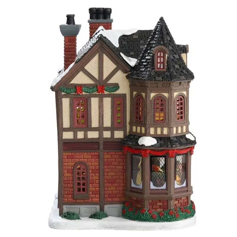 Lemax Prodotti Fuori Catalogo|Edifici E Giostre In Movimento*Scrooge's Manor con Alimentatore 4.5V Cod. 75191
