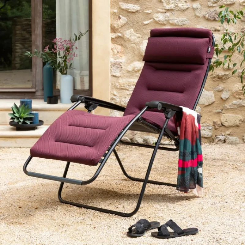 LaFuma Sedie E Sdraio*Sedia Poltrona Reclinabile Sdraio RSX CLIP AirComfort LFM2058 Bordeaux