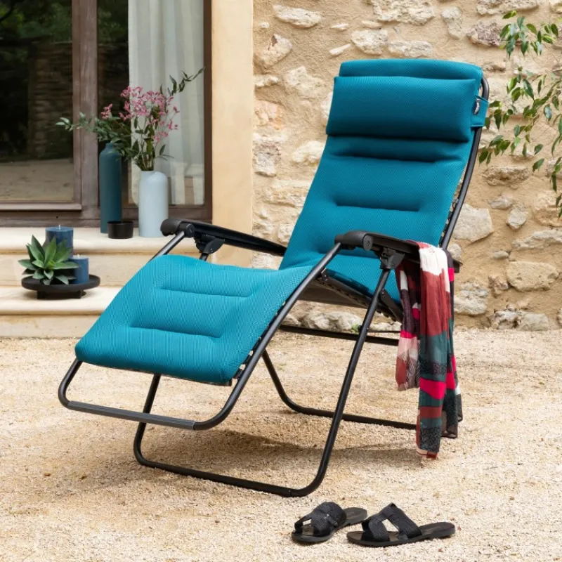 LaFuma Sedie E Sdraio*Sedia Poltrona Reclinabile Sdraio RSX CLIP AirComfort LFM2058 Coral Blue
