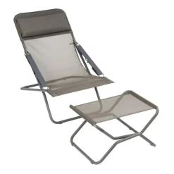 LaFuma Sedie E Sdraio*Sedia Sdraio TRANSABED LFM2863 Graphite