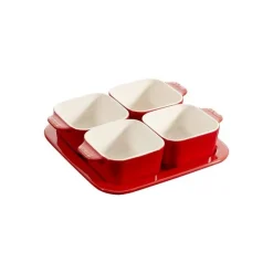 Staub Utensili E Accessori*Set Aperitivo 19 x 19 cm Rosso Set di 5 in Ceramica