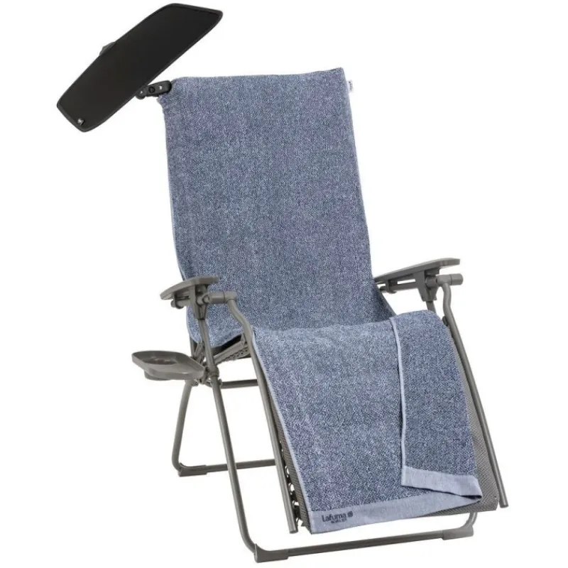 LaFuma Sedie E Sdraio*Set Poltrona Reclinabile Sdraio imbottita RELAX ALL IN 1 LFM5361 Ash Grey/Titane