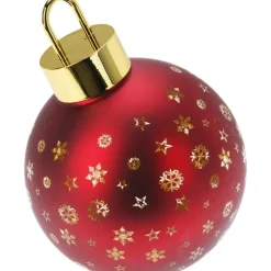 Koopman Palline Di Natale|Addobbi Per Albero Di Natale*Sfera di Vetro con Led 15 Cm - Rosso