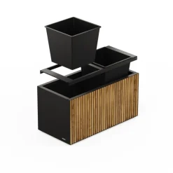 Herstera Fioriere In Metallo Herstera*Sistema di Irrigazione Automatica per Fioriera in Metallo DECO Planter 100x50x50 cm