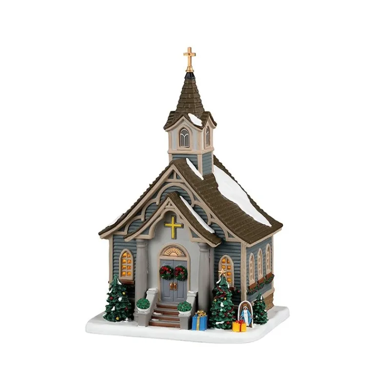 Lemax Edifici Illuminati*Small Town Church con Alimentatore Cod. 35066
