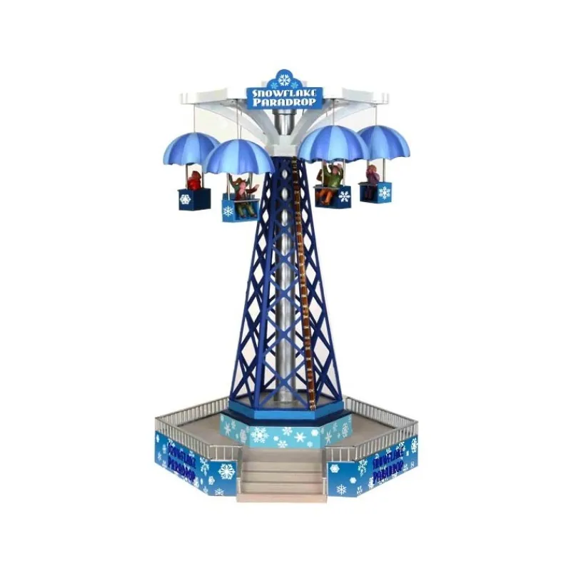 Lemax Edifici E Giostre In Movimento|Lemax Best Buy*Snowflake Paradrop con Alimentatore 4.5V Cod. 34634