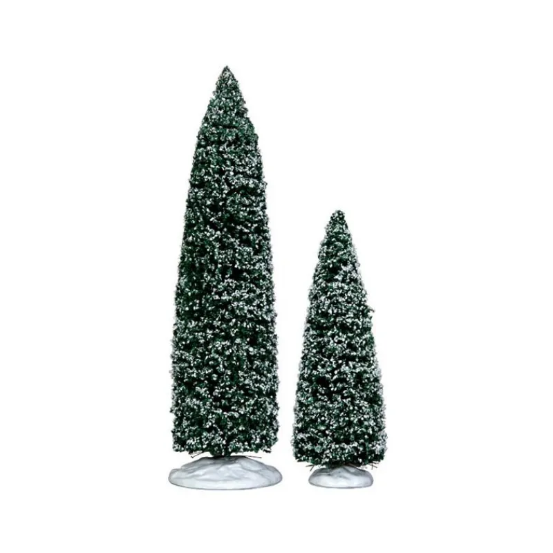 Lemax Alberi*Snowy Juniper Tree Large & Medium Set of 2 Cod. 34664