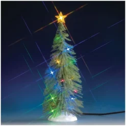 Lemax Luci E Alimentatori|Accessori*Spruce Tree with 20 Rgb Light B/O 4.5V Cod. 74265