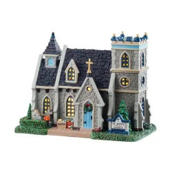 Lemax Edifici Illuminati|Novità Lemax Natale 2025*St. Ann's Church con Alimentatore 4.5V Cod. 55343