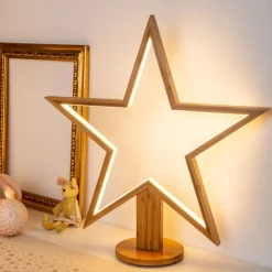 Lotti Luci Di Natale|Luci Di Natale*Stella con Base H55cm LED BIANCO CALDO