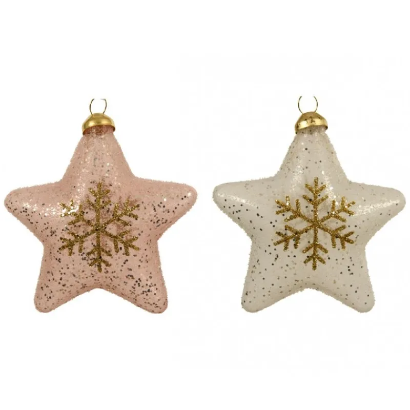 Kaemingk Addobbi Per Albero Di Natale|Palline Di Natale*Stella con Glitter. Pezzo Singolo