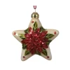 Kaemingk Addobbi Per Albero Di Natale*Stelle di Natale da Appendere con decorazioni Set da 2