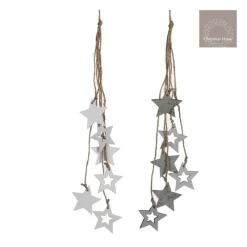 Edelman Palline Di Natale|Addobbi Per Albero Di Natale*Stelline ornamentali da appendere Bianche o Argento