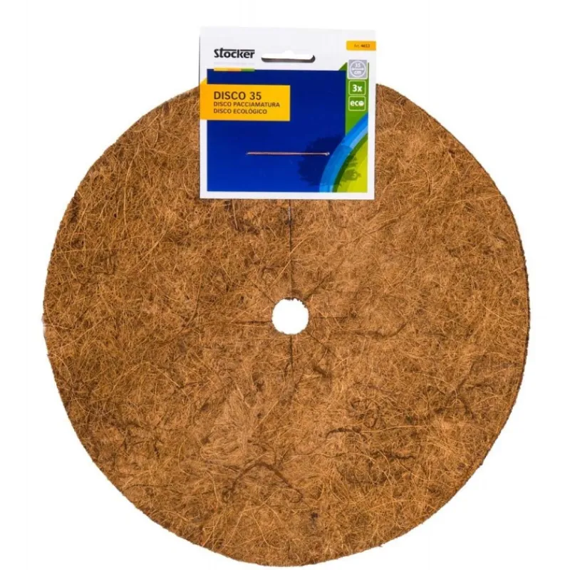 Stocker Protezione*Disco pacciamatura in fibra di cocco Ø35 cm 3 pz