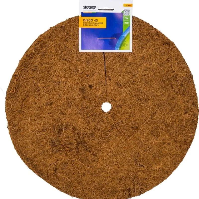 Stocker Protezione*Disco pacciamatura in fibra di cocco Ø45 cm 3 pz