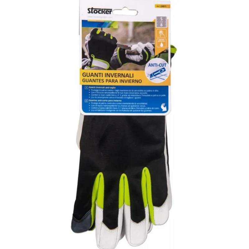 Stocker Accessori Giardino*Guanti invernali touch anti taglio, mis. 8/S