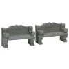 Lemax Accessori*Stone Bench Set of 2 Cod. 74612