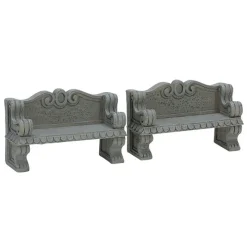 Lemax Accessori*Stone Bench Set of 2 Cod. 74612