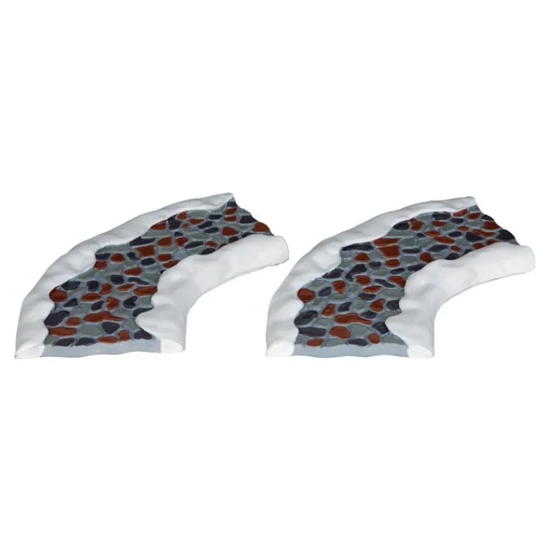 Lemax Accessori*Stone Road - Curved Set of 2 Cod. 34663