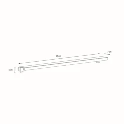 Herstera Fioriere In Metallo Herstera*Supporto Magnetico per Luci colore Antracite per Fioriere da da 100 cm