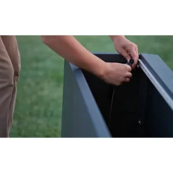 Herstera Fioriere In Metallo Herstera*Supporto Magnetico per Luci colore Grigio Scuro per Fioriere da 100 cm