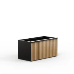 Herstera Fioriere In Metallo Herstera*Supporto Magnetico per Luci colore Antracite per Fioriere DECO 100x7x3cm