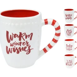 Koopman Oggetti Per La Tavola*Tazza di Natale in Ceramica 11 cm. Pezzo Singolo