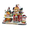 Lemax Edifici Illuminati|Novità Lemax Natale 2025*Teddy Bear Factory con Alimentatore 4.5V Cod. 55312