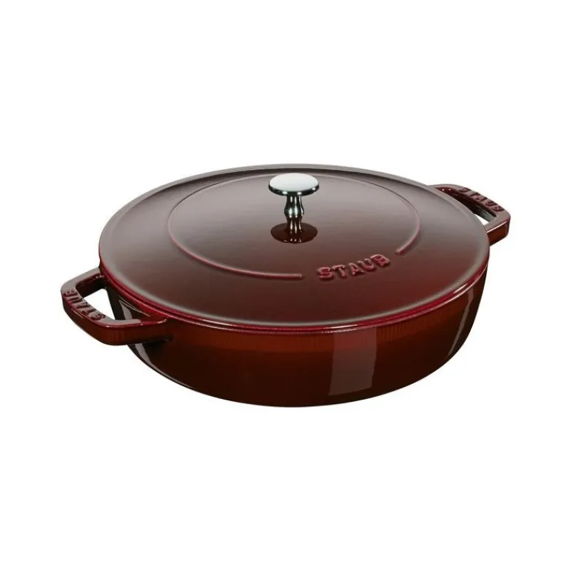 Staub Pentole E Tegami*Tegame Chistera 28 cm Granata in Ghisa