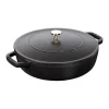 Staub Pentole E Tegami*Tegame Chistera 24 cm Nero in Ghisa
