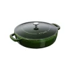 Staub Pentole E Tegami*Tegame Chistera 24 cm Verde Basilico in Ghisa
