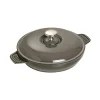 Staub Pentole E Tegami*Tegame con Coperchio 20 cm Grigio Graphite in Ghisa