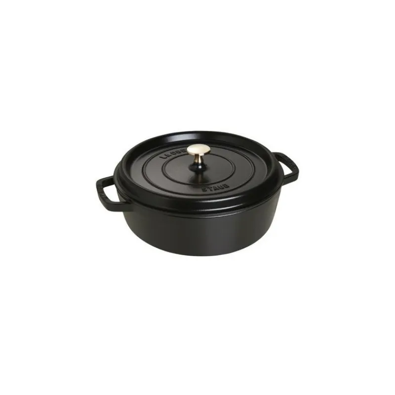 Staub Pentole E Tegami*Tegame Rotondo 26 cm Nero in Ghisa