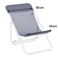 LaFuma Accessori E Ricambi Lafuma*Tela di ricambio per MAXI-TRANSAT 62 cm LFM2655 Océan II