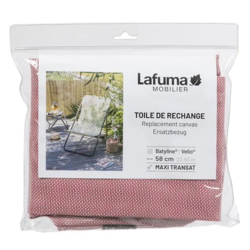 LaFuma Accessori E Ricambi Lafuma*Tela di ricambio per MAXI-TRANSAT 62 cm LFM2655 Cerisier