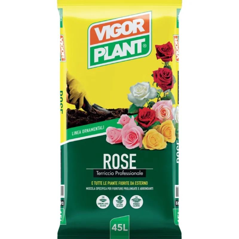 Vigorplant Terricci Per Piante*Terriccio Rose 45 litri
