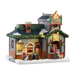 Lemax Edifici Illuminati|Novità Lemax Natale 2025*The Christmas Cafe B/O 4.5V Cod. 55313