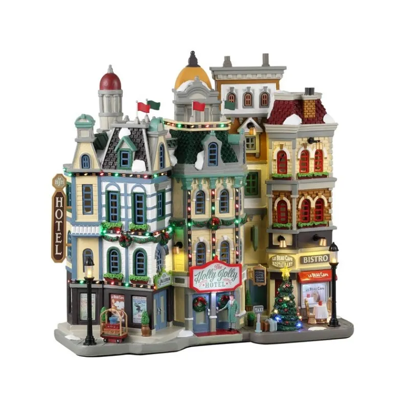 Lemax Edifici Illuminati*The Holly Jolly Hotel B/O 4.5V Cod. 35028