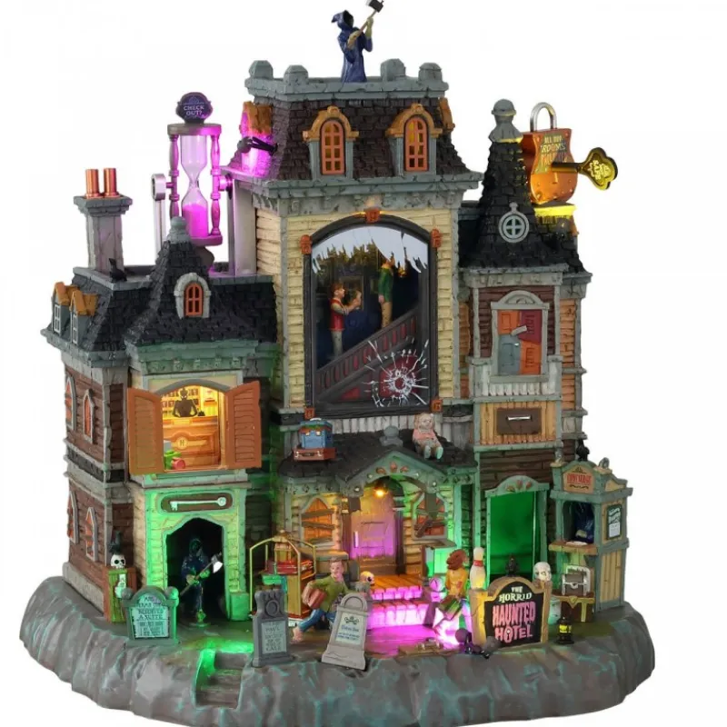 Lemax Edifici E Giostre In Movimento|Edifici E Giostre In Movimento*The Horrid Haunted Hotel con Alimentatore 4.5V Cod. 15725