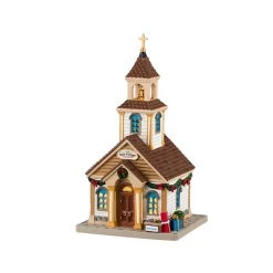 Lemax Edifici Illuminati*The New Village Church con Alimentatore Cod. 45261