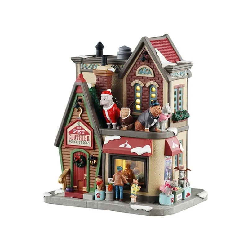 Lemax Edifici Illuminati|Novità Lemax Natale 2025*The Pet Clothier con Alimentatore 4.5V Cod. 55338